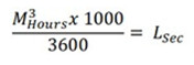 برای تبدیل متر مکعب در ساعت به لیتر در ثانیه از رابطه زیر استفاده می شود: